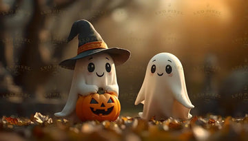 Kawaii Ghosts Bundle Ai Generated Image