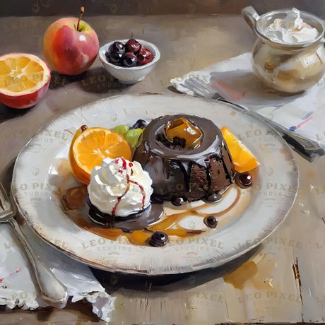 Lava Cake Dessert Bundle Ai Generated Image