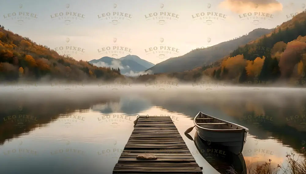 Misty Lake Bundle Ai Generated Image