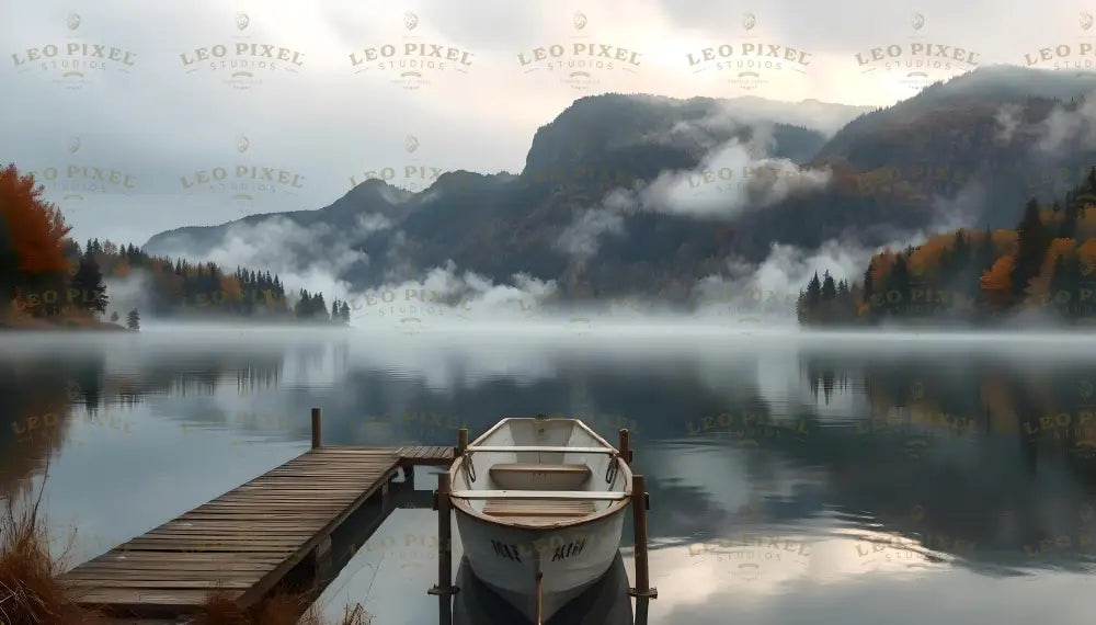 Misty Lake Bundle Ai Generated Image