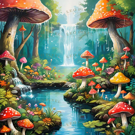 Mushrooms Forest Bundle Ai Generated Image