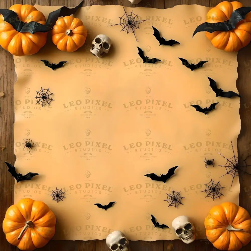 Orange Halloween Banner Without Text Ai Generated Image