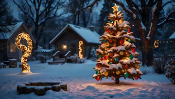 Outdoor Christmas Tree Ai Generated Image