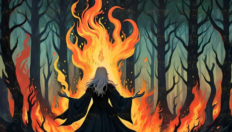 Powerful Witches Of Fire Bundle Ai Generated Image