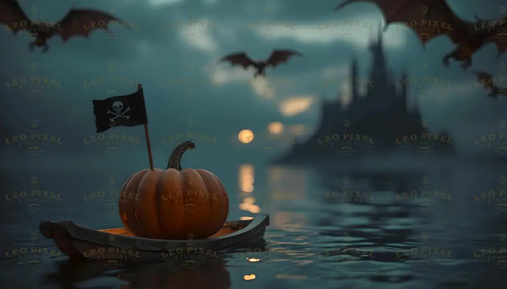 Pumpkins At Sea Bundle Ai Generated Image