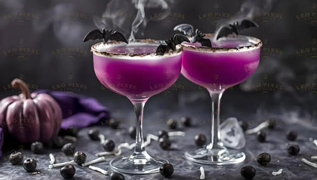 Purple Halloween Drinks Bundle Ai Generated Image