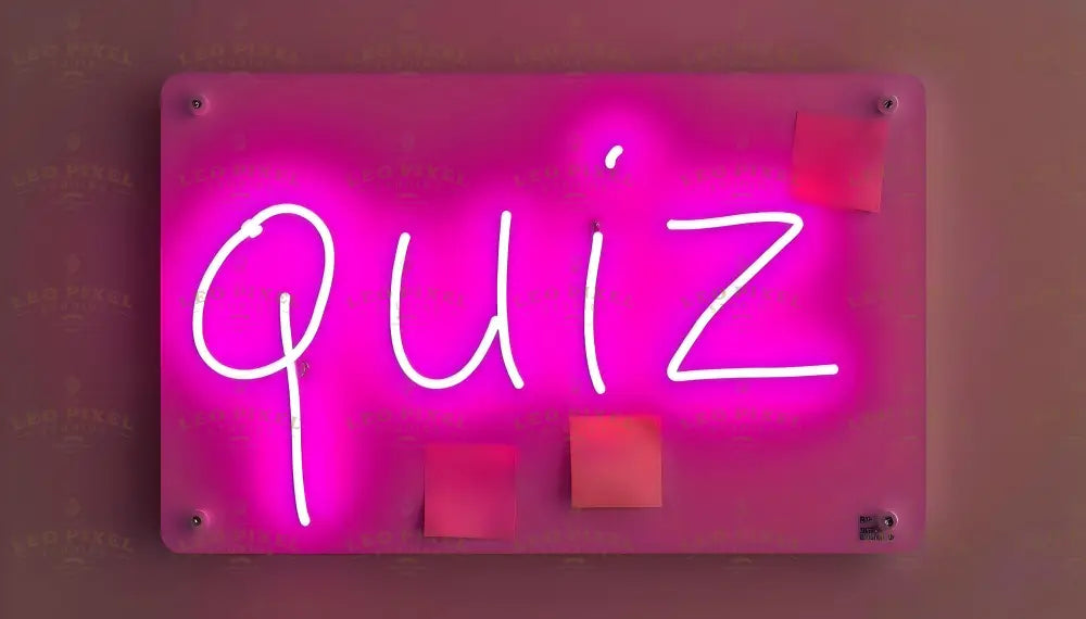 Quiz Neon Banner Ai Generated Image