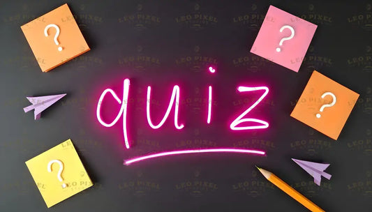 Quiz Neon Banner Ai Generated Image