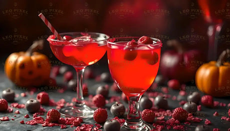 Red Halloween Drinks Bundle Ai Generated Image