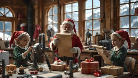 Santa’s Workshop Ai Generated Image