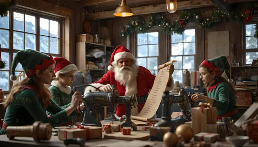 Santa’s Workshop Ai Generated Image