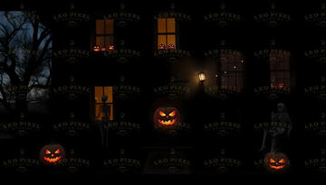 Spooky Houses On Halloween Night Bundle Ai Generated Image