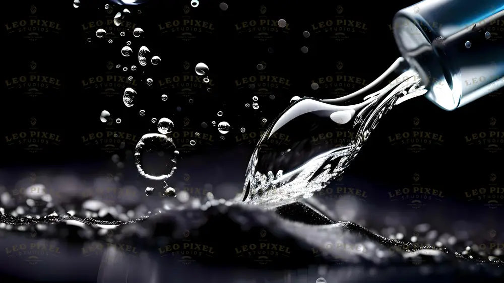 Water splash in motion bundle Ai Generated Image