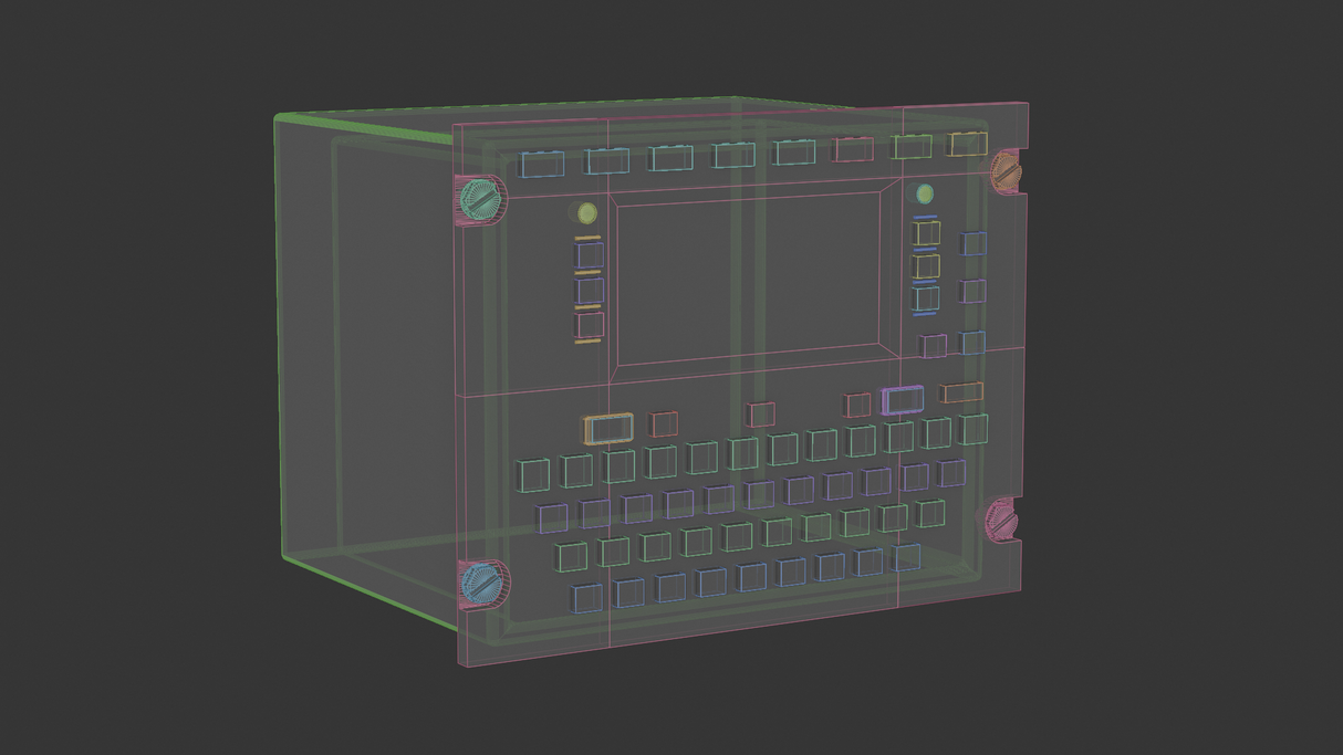 ACARS wireframe render transparent
